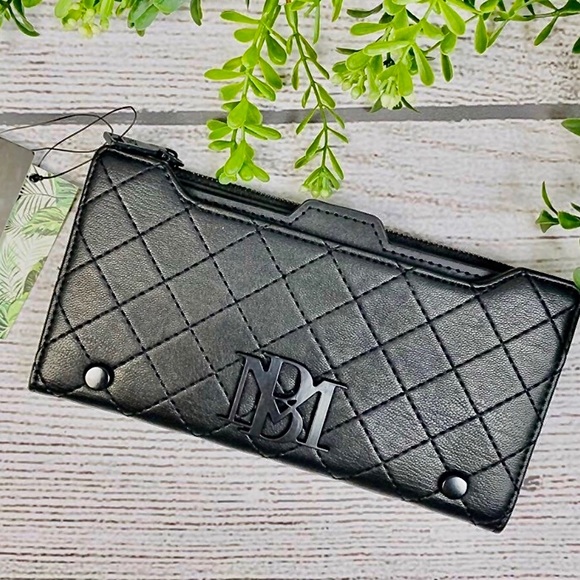 Badgley Mischka NEW Black Ladies Wallet - Picture 6 of 14